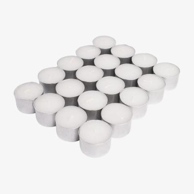 The Range Pack of Candles 8 Hour Wax Unscented Tealight Long Burn - White