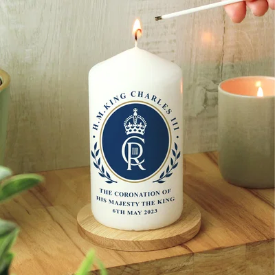 The Range King Charles Candle - White