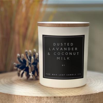 The Range Lavender and Coconut Milk Scented Candle - White