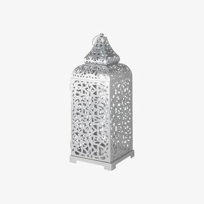 The Range Silver Morrocan Lantern - Silver