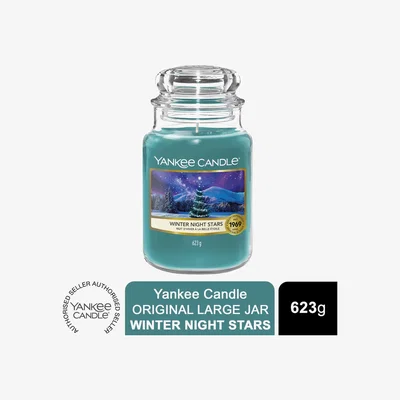 The Range Yankee Candle Original Large Jar Scented Candle Winter Night Stars - Green / 1