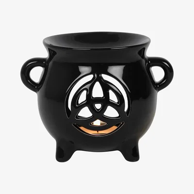 The Range Triquetra Cauldron Oil Wax Burner - Black