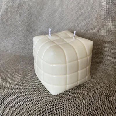 The Range Large Puff Pillow Candle Cream - Cream