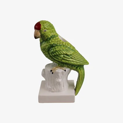 The Range Ceramic Parrot Candle Holder - Green