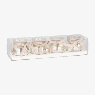 The Range Set of 4 Mercury Tealight Holders