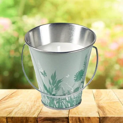 The Range Mini Citronella Bucket Candle Green - Green / 1