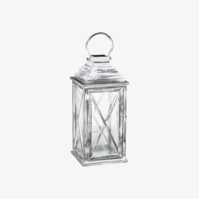 The Range Grey Washed Lantern - Grey