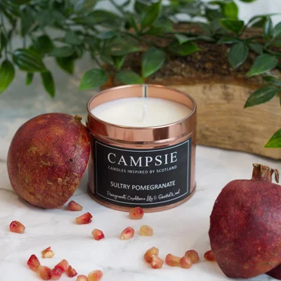The Range Sultry Pomegranate Rose Gold Candle - Bronze