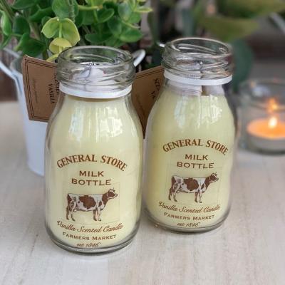 The Range Milk Bottle Candle - White
