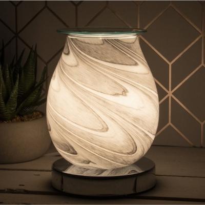 The Range Glass Aroma Lamp with Touch Sensitive Base - Grey