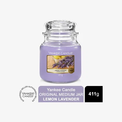 The Range Yankee Candle Original Medium Jar Scented Candle Lemon Lavender - Purple / 1