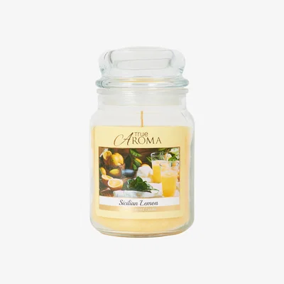 The Range Sicilian Lemon Mason Jar Candle - Yellow