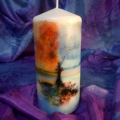 The Range Pillar Candle Four Seasons - White