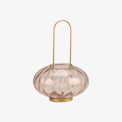 The Range Blush Tealight Holder with Handle