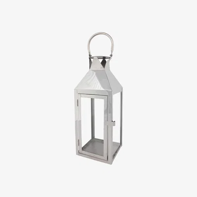 The Range Large Silver Candle Lantern