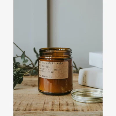 Rose & Grey Amber & Moss Soy Candle Medium - 7.2 oz