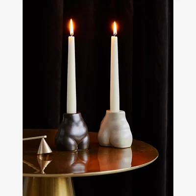 Rose & Grey Cheeky Bum Candle Holder - Two Colours Available