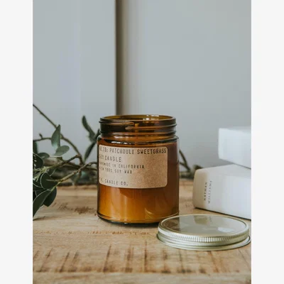 Rose & Grey P.F Candle Co. No. 19 Patchouli Sweetgrass Soy Candle