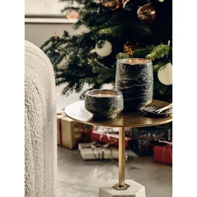 Soho Home Rocca Small Candle Green Marble, Pine