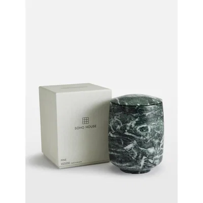 Soho Home Rocca Large Candle Green Marble, Pine