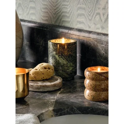 Soho Home Large Verona Candle, Green Marble
