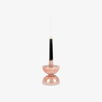 Sazy Duplik Candle Holder, Glass, Faded Pink, L