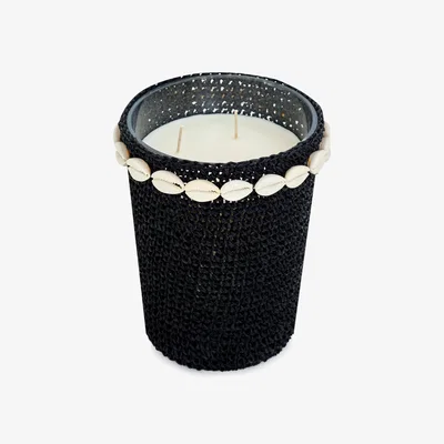 Sazy Hook Handmade Candle, Black, S