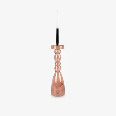 Sazy Ludou Candle Holder, Glass, Faded Pink, XL