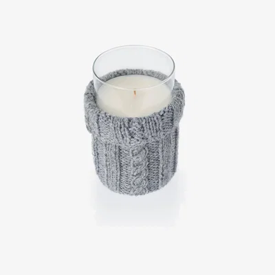 Sazy Scarfa Knitted Candle, Grey, 870 g