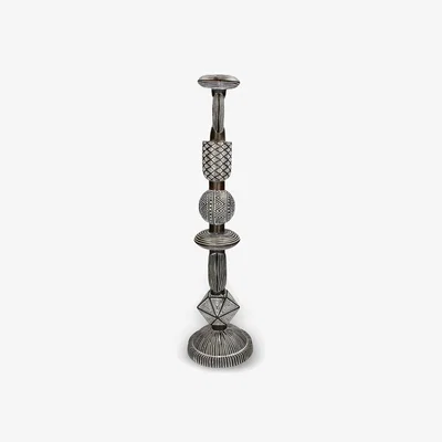 Sazy Voyage Tribal Candle Holder, Brown