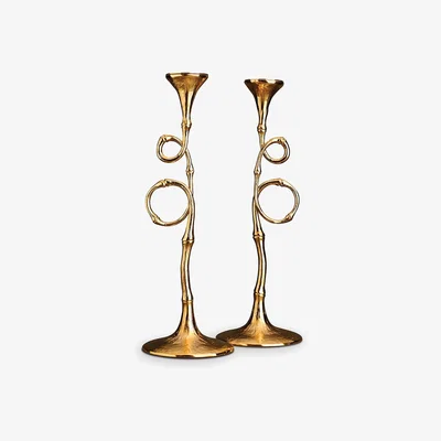 Tobias Oliver L'Objet I Evoca Candlesticks Gold
