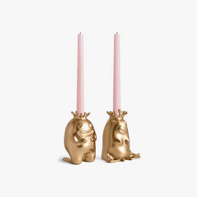 Tobias Oliver L'Objet | HAAS Brothers | Haas King & Queen Candlesticks (Set of 2)