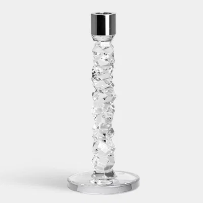 Tobias Oliver Orrefors of Sweden |  Carat Candlestick 2-pack (242mm)