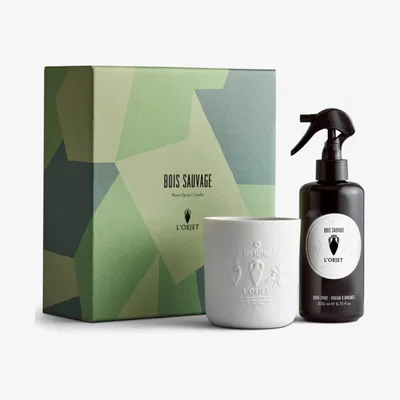 Tobias Oliver L'Objet | Bois Sauvage Room Spray and Candle Gift Set