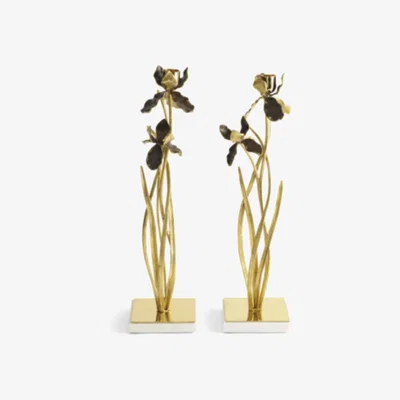 Tobias Oliver Michael Aram | Black Iris Candleholders