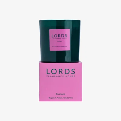 Wolf & Badger Green / Pink / Purple Positano 3 Wick Candle Lords Fragrance House