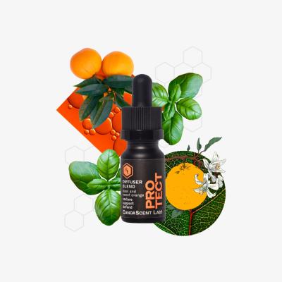 Wolf & Badger Protect - Basil & Sweet Orange Wellness Diffuser Blend One Size Candascent Labs