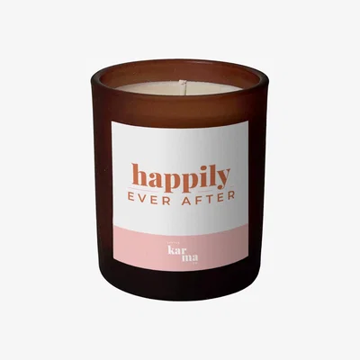 Wolf & Badger Pink / Purple / Yellow Happily Ever After Wedding Candle - Calming Lavender Midi Little Karma Co. Ltd