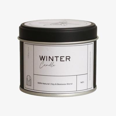 Wolf & Badger Neutrals Winter Candle Handmade Organic Soy & Beeswax House of Mare