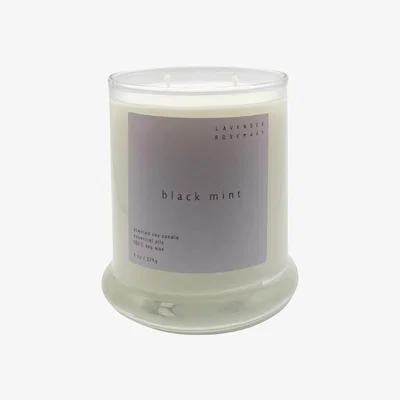 Wolf & Badger Lavender Rosemary Candle Black Mint Home Decor