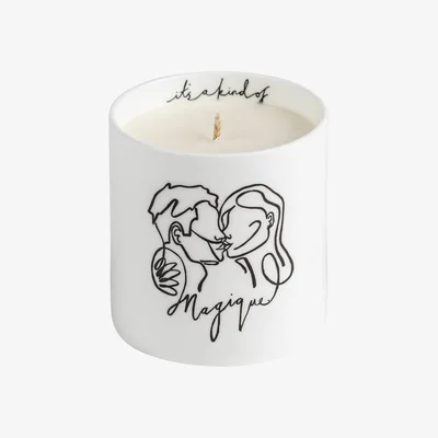 Wolf & Badger White It's A Kind Of...magique - Fine Bone China Scented Candle Byam England