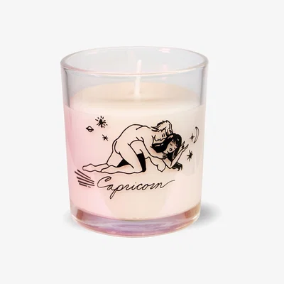 Wolf & Badger Capricorn Unique Zodiac Scented Candle Black Cake
