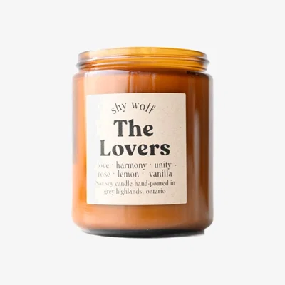 Wolf & Badger Gold / Brown The Lovers Tarot Candle - Rose, Lemon & Vanilla One Size Shy Wolf