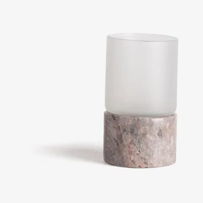 Wolf & Badger Pink / Purple Mini Quinque Pink Marble And Jacob