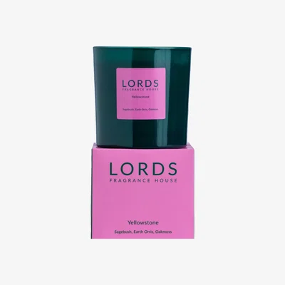 Wolf & Badger Green / Pink / Purple Yellowstone 3 Wick Candle Lords Fragrance House