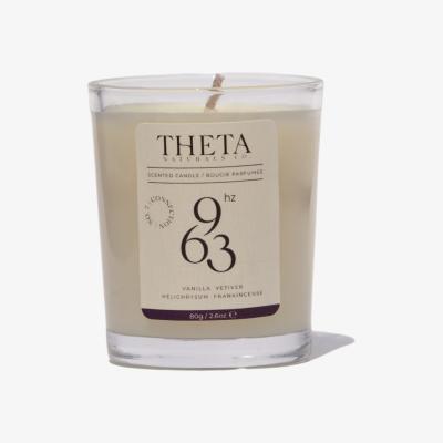 Wolf & Badger 963Hz Connection Candle - Vanilla, Vetiver, Helichrysum & Frankincense - 70G/2.6Oz Theta Naturals Co.