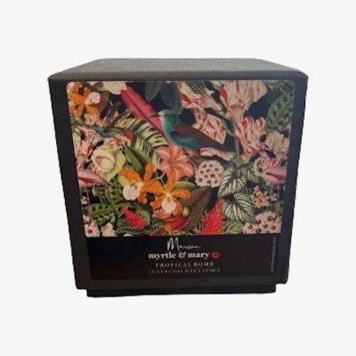 Wolf & Badger Black Tropical Bomb Candle Myrtle & Mary