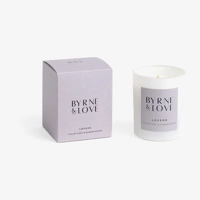 Wolf & Badger Neutrals Lovers - Violet Leaf & Sandalwood Candle Small One Size Byrne & Love Luxury Candles