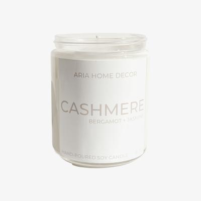 Wolf & Badger White Cashmere Coconut Soy Candle Bergamot + Jasmine Aria Home Decor