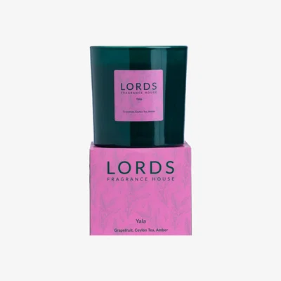 Wolf & Badger Green / Pink / Purple Yala Winter 3 Wick Candle Lords Fragrance House